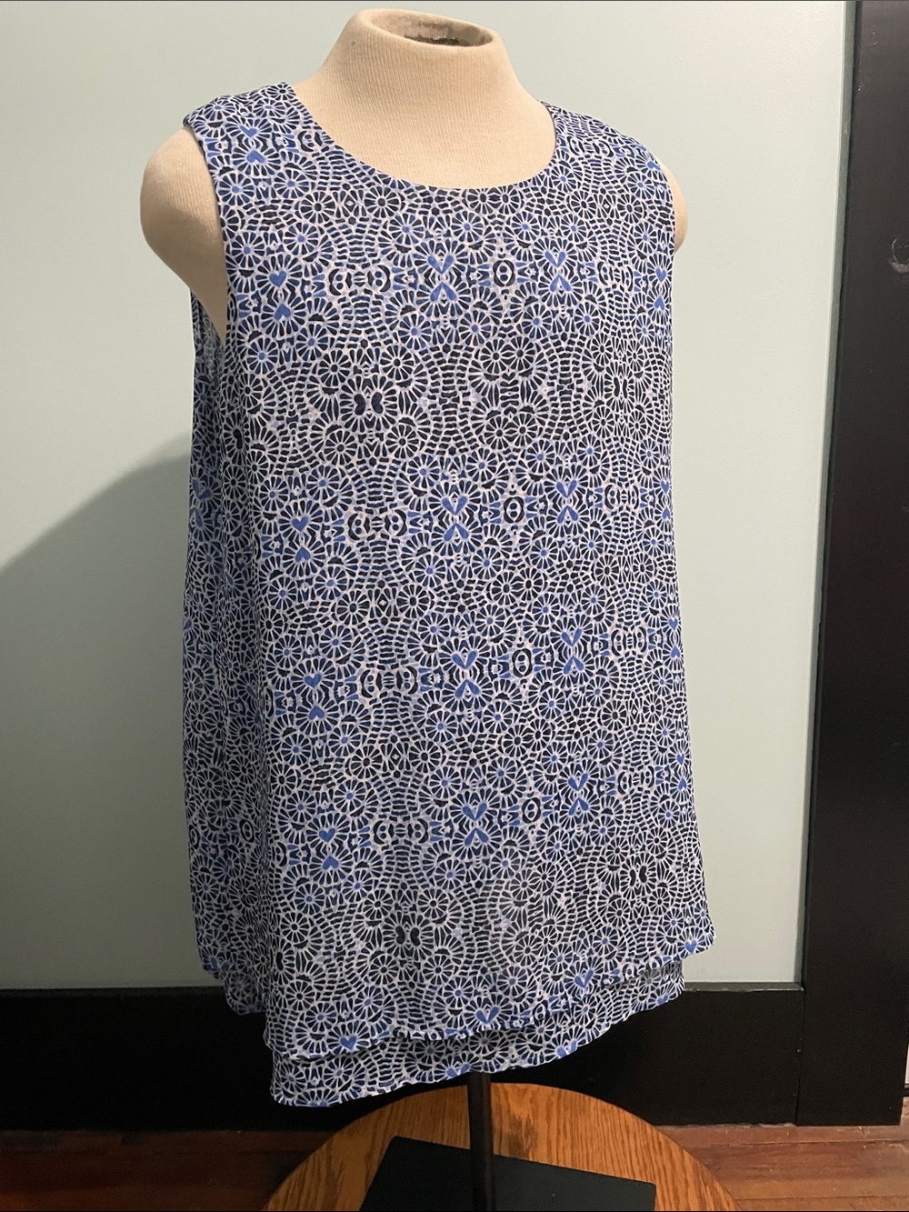 Fever XXL Blouse Floral Blue